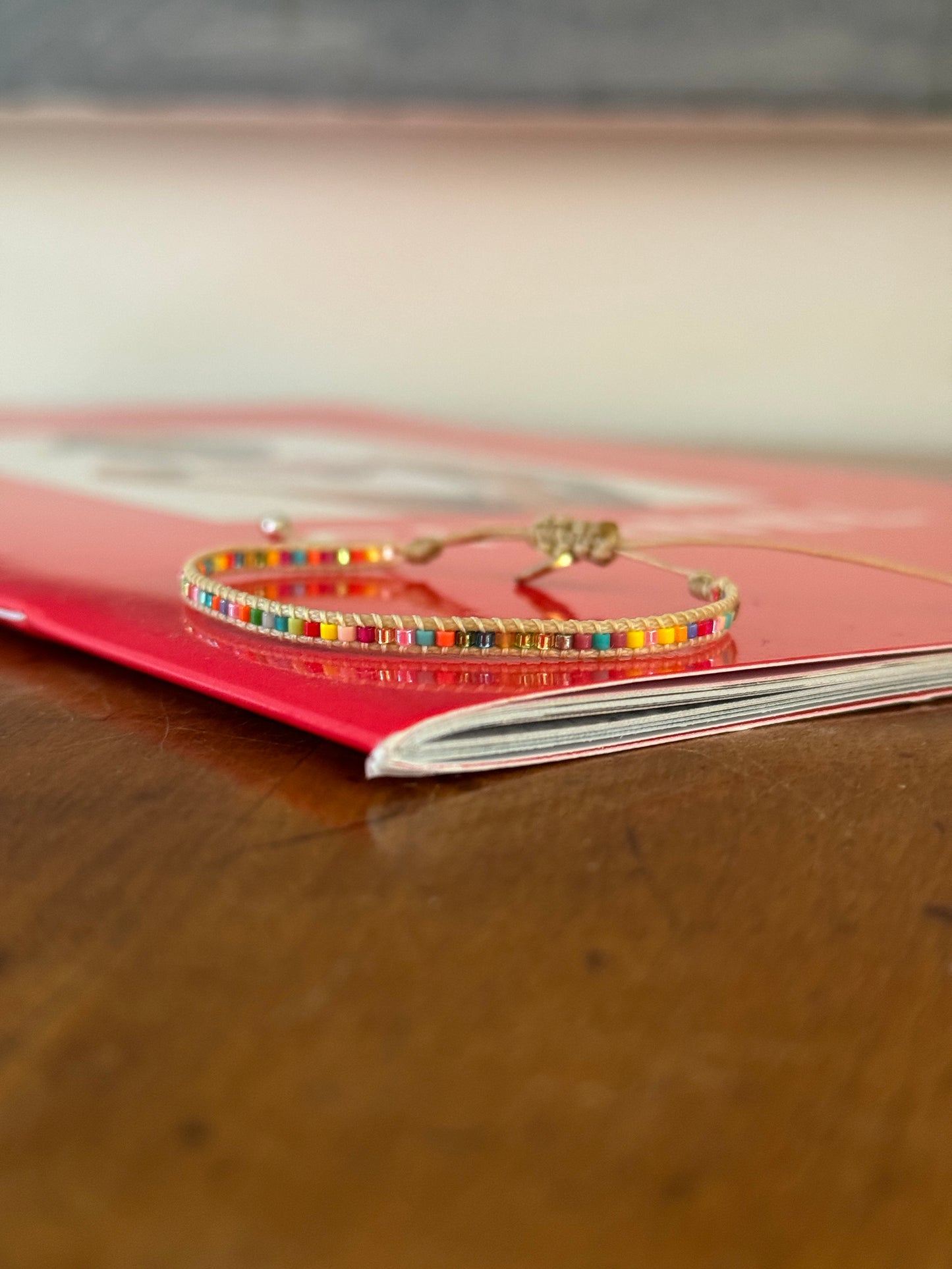 Ardeco bracelet made of Miyuki beads colorful
