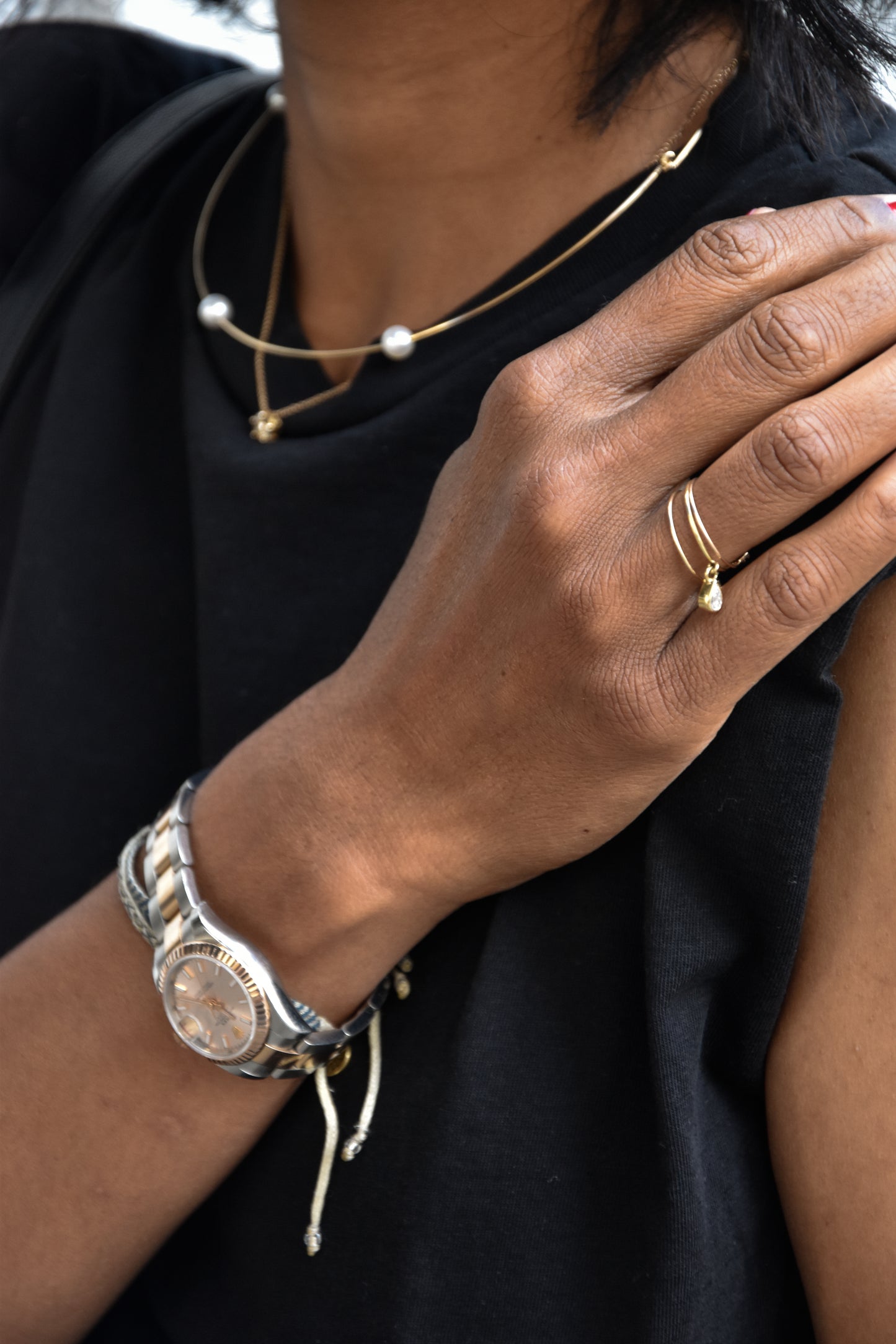 Sparkle Drop Ring