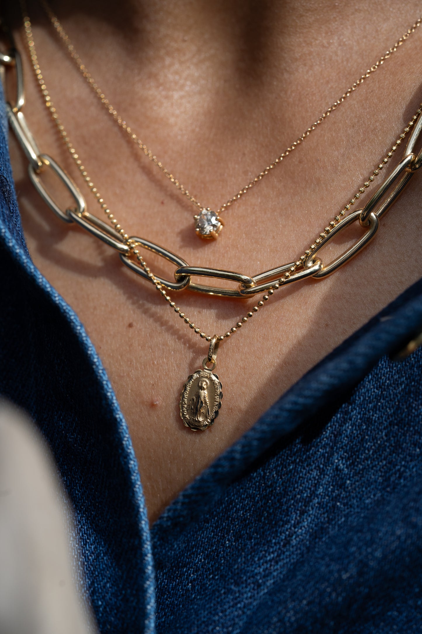 Gliederkette Bold  – 14K Gelbgold Kette, Unisex